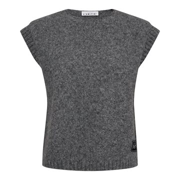 Haute L ' Amitié - Toby Knit Vest - Mid Grey Melange